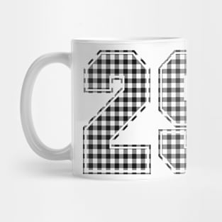 Plaid Number - 29 - Dark Mug